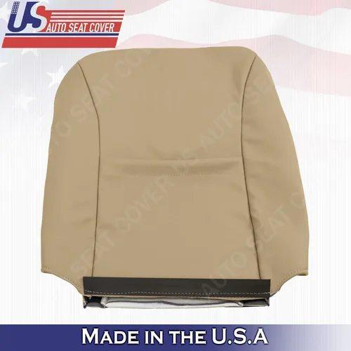 Vista 8 de 2001 a 2003 para Ford F150 Lariat Driver & Passenger Top Seat Cover TAN Leather