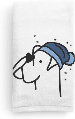 Vista 8 de Inkopious Gorro de invierno Airedale Terrier Toalla de mano decorativa - Decoración navideña para el hogar