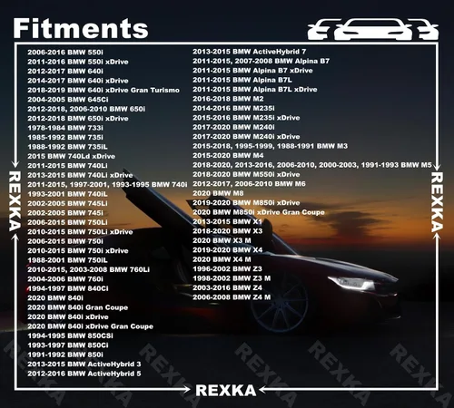 Vista 4 de Rexka 10 clips de revestimiento de umbral de puerta para BMW 51471840960 E30 E31 E32 E34 E36 E38 E39 E46 Z3 M3 M5 3 5 7 y 8 Series 51-47-1-840-960