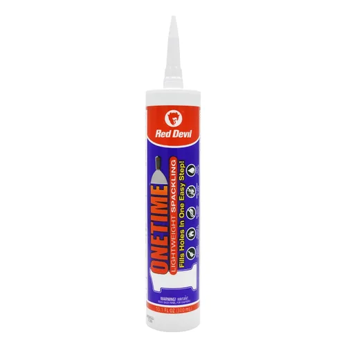 Vista 10 de Red Devil 0541 ONETIME Spackle ligero para reparación de paredes, masilla para agujeros en paneles de yeso, 1 galón, blanco, fabricado en EE. UU