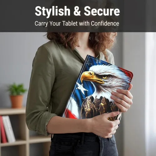 Vista 7 de Slim Case for Samsung Galaxy Tab S10 Lite / S10 FE / S9 FE 10.9" & Galaxy Tab S9 11", Multi-Angle Stand PU Leather Smart Folio Cover with Soft TPU