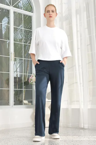 Vista 4 de Bamans Pantalones de vestir para mujer, corte de bota, leggings acampanados de cintura alta, pantalones de trabajo, negocios, oficina, pantalones
