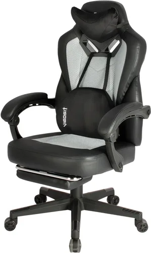 Vista 11 de Vigosit Silla de juegos Pro, sillas ergonómicas para juegos para adultos y personas pesadas, silla reclinable de masaje para escritorio de oficina