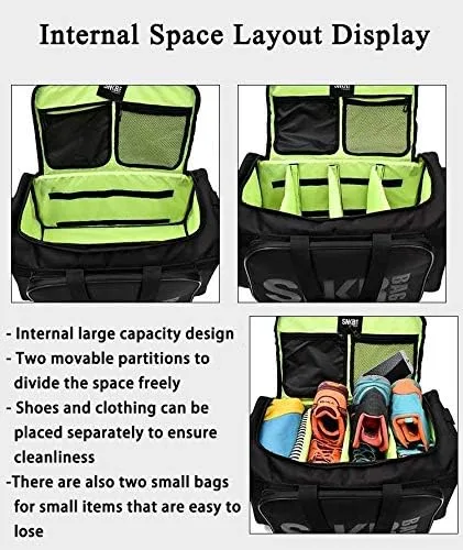 Vista 5 de ARTFILIF Bolsa de zapatos para viajes, bolsa de tenis de viaje, bolsa de lona para zapatos para viajes, bolsa de gimnasio deportiva para mujeres