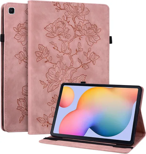 Vista 25 de Funda para Samsung Galaxy Tab S5e 10.5 2019 Modelo SM-T720/T725/T727, funda delgada de piel sintética con soporte multiángulo y soporte