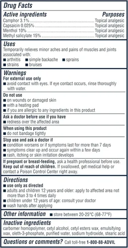 Vista 18 de Advil Targeted Relief - Crema para aliviar el dolor, hasta 8 horas de potente alivio del dolor menor de artritis, dolor en las articulaciones, dolor