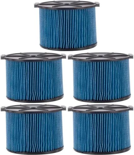 Vista 10 de VF3500 - Filtro de cartucho de polvo fino de 3 capas, pieza de repuesto 26643 compatible con aspiradoras portátiles RIDGID de 3 a 4.5 galones, 1