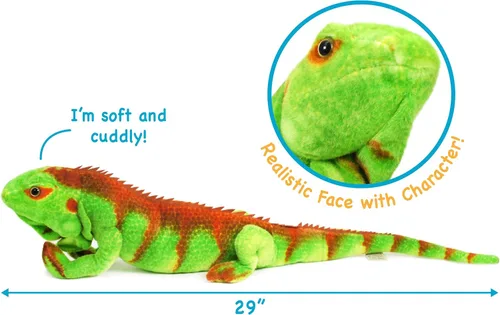 Vista 4 de TigerHart Iago The Iguana - Peluche de 29 pulgadas