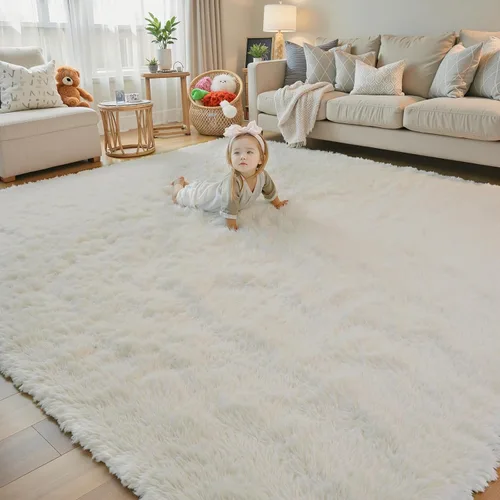 Vista 12 de Alfombras pequeñas de 2 x 3 pies, alfombra negra para dormitorio, alfombra moderna de pelo largo, alfombra pequeña, alfombra de noche esponjosa