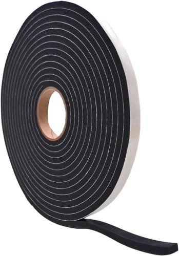 Vista 17 de WOD SSFLDFT Cinta aislante de espuma autoadhesiva de 1/2 pulgada de grosor, 1 pulgada x 25 pies, fabricada en Estados Unidos, impermeabilización