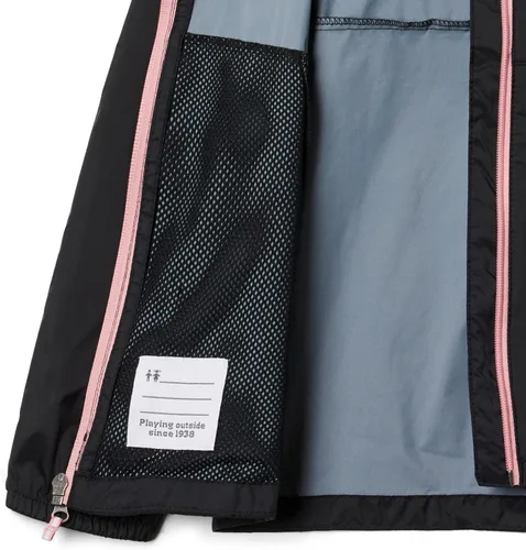 Vista 3 de Columbia Switchback II - Chaqueta para niñas jóvenes, color negro, talla XL