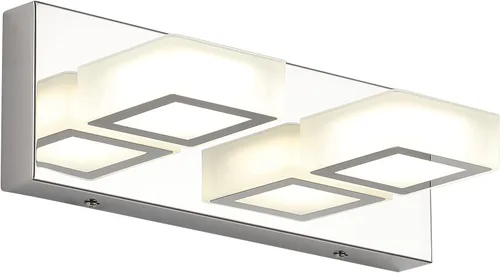 Vista 28 de Ralbay - Luz LED negra para tocador de baño, moderna, atenuable con 5 temperaturas de color, accesorios de iluminación de pared de acrílico negro