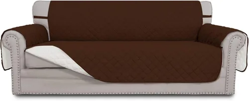 Vista 45 de Easy-Going - Funda reversible para sofá, resistente al agua, con varillas de espuma y correas elásticas, protector de muebles para mascotas y perros
