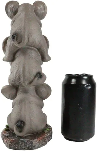 Vista 3 de Friends Elephants Totem Statue