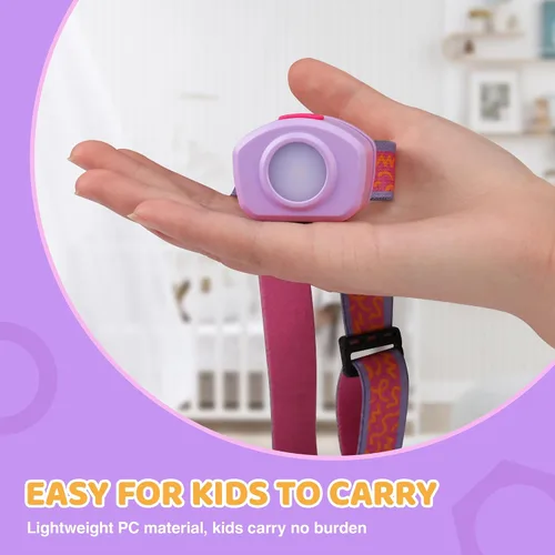 Vista 8 de EverBrite Linterna frontal LED recargable para niños con modo RGB y diadema ajustable, 3 modos multicolor para acampar, leer, explorar, Halloween