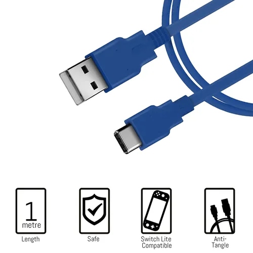 Vista 7 de Orzly Switch Lite Accessories Bundle - Funda y protector de pantalla para consola Nintendo Switch Lite, cable USB, soporte para juegos, funda