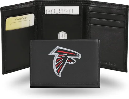 Vista 10 de Rico Industries NFL Football Embroidered Tri-fold Wallet