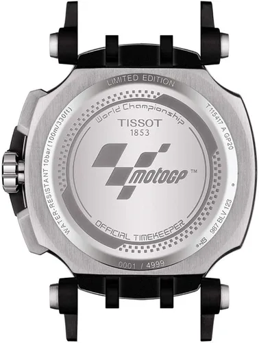 Vista 3 de Tissot MotoGP - Reloj deportivo de acero inoxidable para hombre color negro T1154172705101