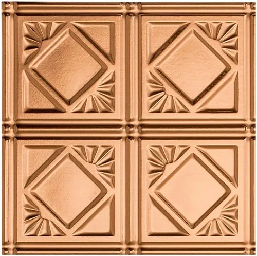 Vista 16 de FASÄDE Panel de techo decorativo de vinilo decorativo de estilo tradicional / patrón 4 de 2 x 4 pies en bronce bermudas (paquete de 5)