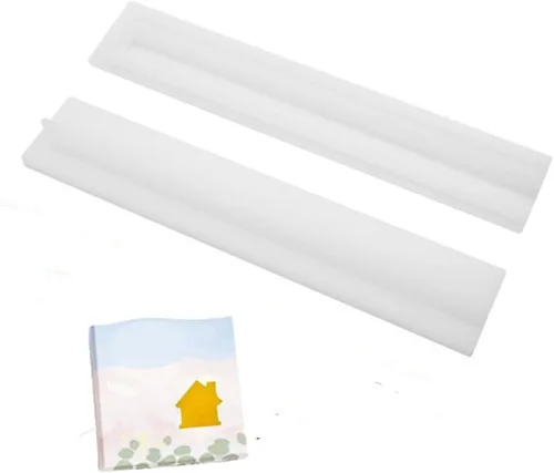 Vista 21 de Moldes de jabón para hacer jabón, paquete de 2 moldes de silicona para jabón, molde de jabón hecho a mano, rectangular, ovalado y formas de flores