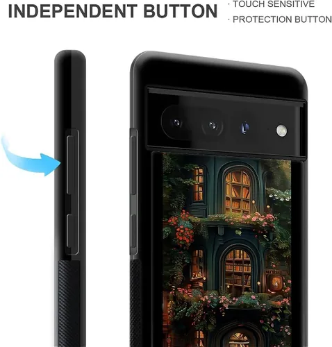 Vista 174 de Compatible con Google Pixel 4A 5G Mobile Case Creative Acrylic Panel trasero Silicona Protección Grip especialmente diseñado para Google Pixel 4A 5G