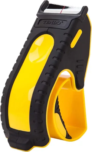 Vista 9 de TENDO Dispensador de cinta de envío resistente, pistola de cinta de embalaje de 2 pulgadas con hoja de cromo inclinada patentada de 10°, hoja Negro