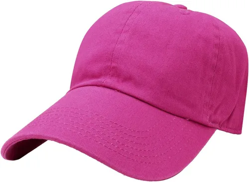 Vista 27 de Gorra de béisbol clásica Falari, sombrero de papá 100% algodón suave, talla ajustable Aguamarina