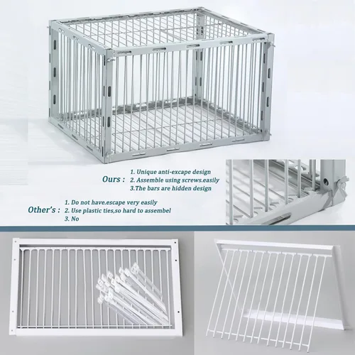 Vista 8 de Trampa para palomas con diseño a prueba de fugas, trampa para pájaros con entrada unidireccional, jaula para pollos y aves para palomas, portátil