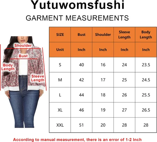 Vista 5 de Yutuwomsfushi Chaqueta bomber de manga larga con cremallera frontal y puños acanalados para mujer