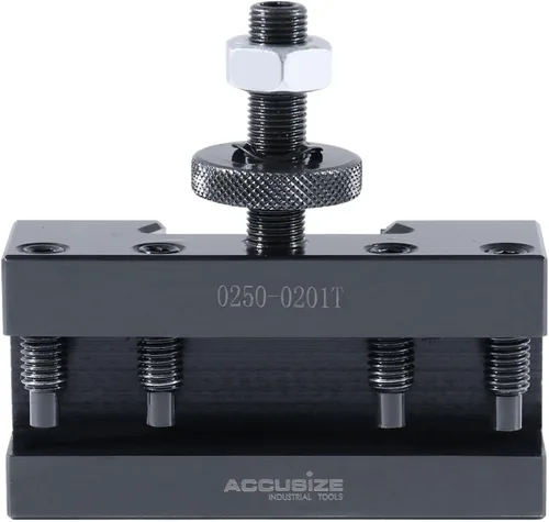 Vista 10 de Accusize Industrial Tools - Soporte CXA para torneado y rectificado, para herramientas de torneado de 1 pulgada, portaherramienta de cambio rápido