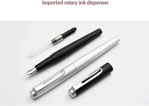 Vista 3 de Plumas estilográficas de metal para escribir punta fina de 0.020 in de alta gama, bolígrafo de caligrafía, impresionantes bolígrafos de lujo