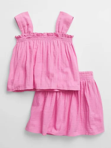 Vista 2 de GAP Conjunto de gasa para bebé niña