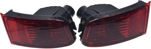 Vista 5 de Kison 2 piezas parachoques trasero reflector faro antiniebla izquierda derecha para Toyota Land Cruiser Prado 120 Series Grj120 Trj120 Fj120