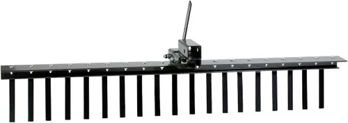 Vista 4 de KIT DE PAISAJE IMPACT IMPLEMENTS® para ATV, UTV y tractor de jardín. Incluye elevador, cuchilla niveladora y rastrillo de campo agrícola