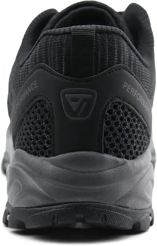 Vista 4 de JABASIC Zapatos de senderismo para mujer tenis de senderismo de punto para exteriores