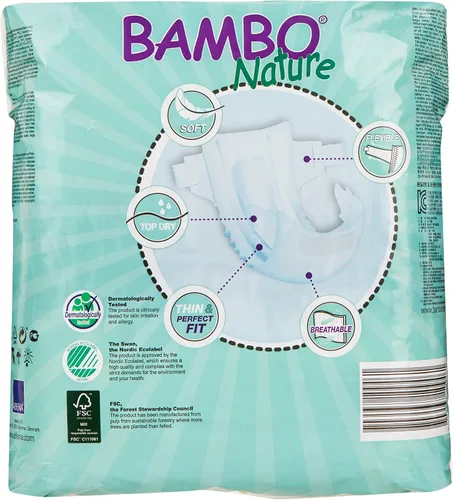 Vista 2 de Bambo Nature pañales de bebé clásicos, tamaño, unidades, 310136-zzz-1, Verde salvia, 22, 22
