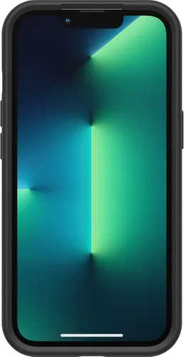 Vista 5 de OtterBox Funda transparente con borde de agarre colorido para iPhone 13 Pro (solamente) - Cristal negro (transparente/negro)