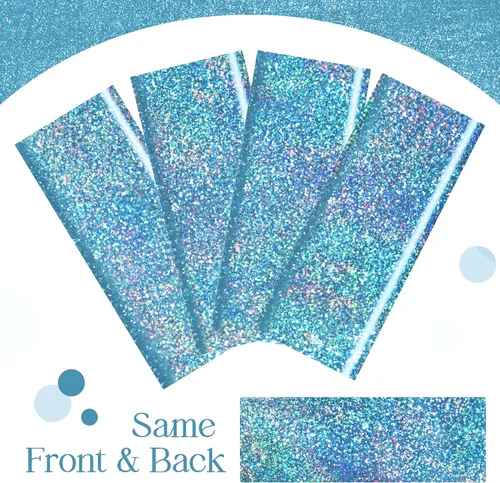 Vista 9 de Just Shimmer Mantel holográfico azul claro de 40" x 108" Decoración de fiesta rosa fuerte Día de San Valentín Fiesta de cumpleaños Decoración