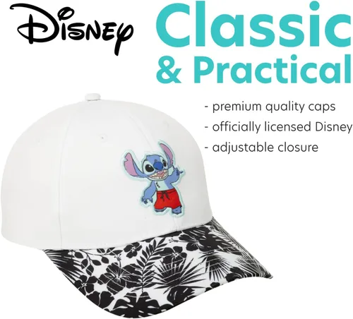 Vista 3 de Disney Gorra de béisbol de Minnie Mouse, Lilo & Stitch para mujer
