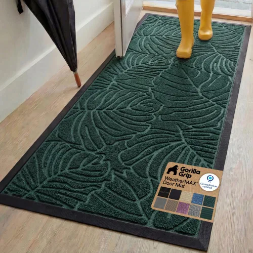 Vista 137 de Gorilla Grip - Tapete WeatherMax todo terreno 100% impermeable, caucho natural, resistente a manchas y decoloración, interior y exterior, fácil