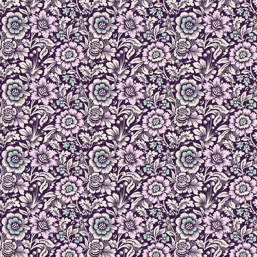 Vista 5 de Nightshade Déjà Vu Fat Quarter Bundle (8 piezas) por Tula Pink for Free Spirit 18 x 21 pulgadas (18.0 in x 21.0 in) Cortes de tela DIY Tela