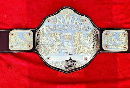 Vista 4 de MAXAN NWA Big Gold Championship Belt tamaño adulto Oro