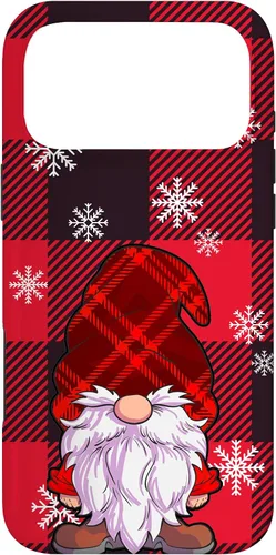 Vista 22 de Christmas Phone Case Red Buffalo Plaid Gnomes Snowflake Case for iPhone 17