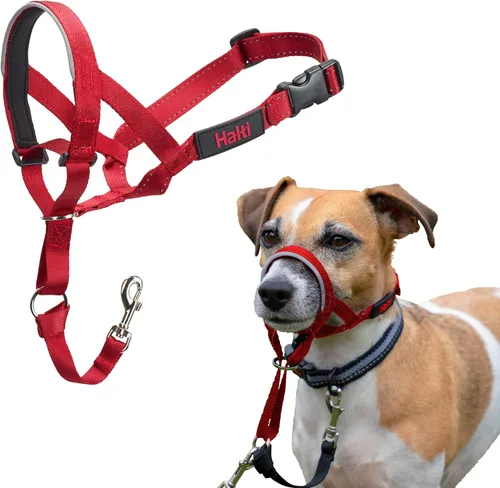 Vista 22 de Collar Halti - Detén a tu perro de tirar de la correa. Ajustable, reflectante y ligero, con banda nasal acolchada. Collar anti-tirón de Negro
