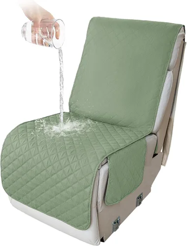 Vista 186 de HDCAXKJ Fundas de sofá seccional reclinable 100% impermeable, forma de L, funda de sofá reclinable lavable acolchada suave para mascotas, perro
