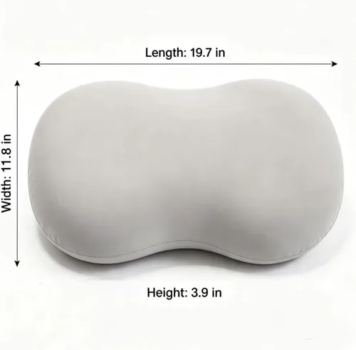 Vista 2 de Almohada cervical - Almohada lateral para dormir para aliviar el Gris