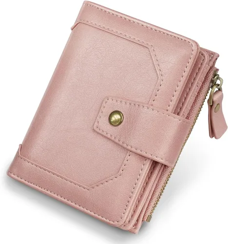 Vista 16 de Billeteras pequeñas Billetera vintage para mujer, beige y marrón, Vintage
