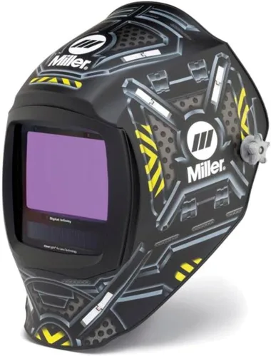 Vista 12 de Miller Digital Infinity™, ClearLight 4X - Auto Darkening Welding Helmet for Men with Light State and 4 Arc Sensors - Lightweight Welding Hood