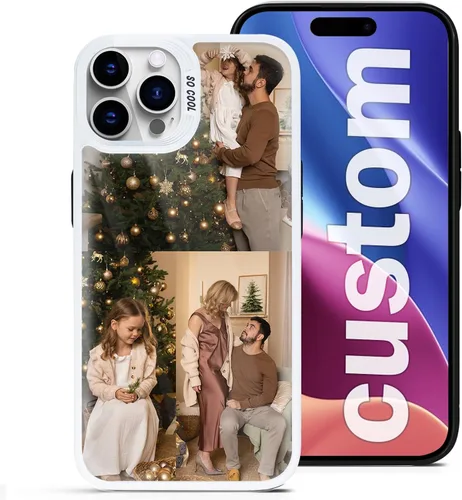 Vista 11 de Fundas de teléfono personalizadas para iPhone 16 15 14 13 12 11 Pro/Max/Plus/XR/XS/X, crea tu propia funda con foto - Funda personalizada para 1 Foto