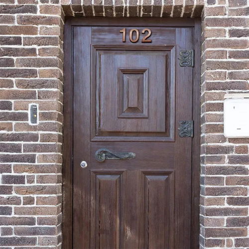 Vista 5 de 20 piezas de números de buzón para casa al aire libre 0-9, señales de puerta y habitación autoadhesivas, etiquetas de número de dirección para pared